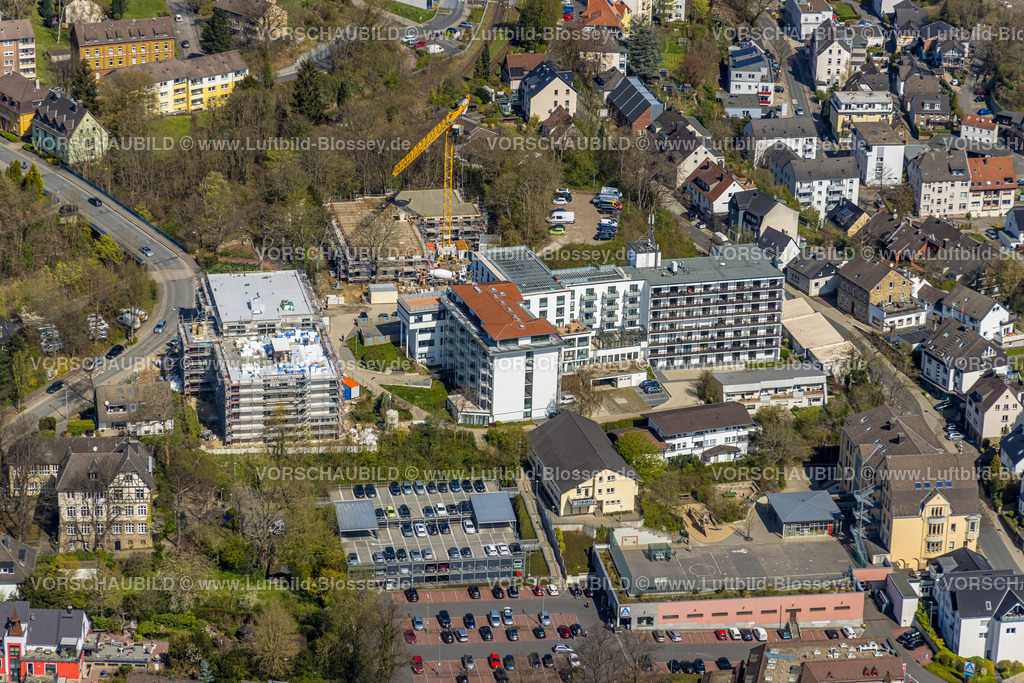 Herdecke220401802 | Luftbild, Baustelle am Altenheim GVS Herdecke, Goethestraße, Herdecke, Ruhrgebiet, Nordrhein-Westfalen, Deutschland