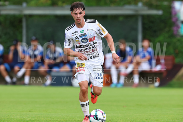 Friendly Match: SC Weiz vs TSV Hartberg in Weiz | Weiz, AUSTRIA, 01.JUL.26 - SOCCER - ADMIRAL Bundesliga, SC Weiz vs TSV Hartberg, test match. The image shows Marcel Laschett (Hartberg).