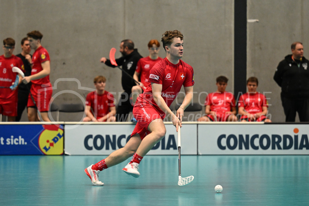 Switzerland B U19 vs Finland U19 - 2. February 2024 | Switzerland B U19 vs Finland U19
U19 Men International Matches in Switzerland
GoEasy Arena, Siggenthal Station
Switzerland defender #2 Matthias Wahlen.
Credit: Markus Aeschimann | <a href="https://www.markus-aeschimann.ch">Sportfotografie Markus Aeschimann</a> | <a href="https://www.instagram.com/sportfotografie.aeschimann">@sportfotografie.aeschimann</a> - Realisiert mit Pictrs.com