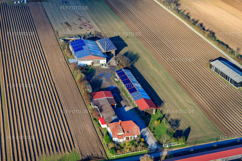 Alois Böhm Hofladem am Mühlweg | Luftbild: Alois Böhm Hofladem am Mühlweg in Hördt im Bundesland Rheinland-Pfalz in Deutschland. Foto: IMG_37074.jpg vom 22.01.2011 durch Werner Riehm/FLY-FOTO.de - Realisiert mit Pictrs.com