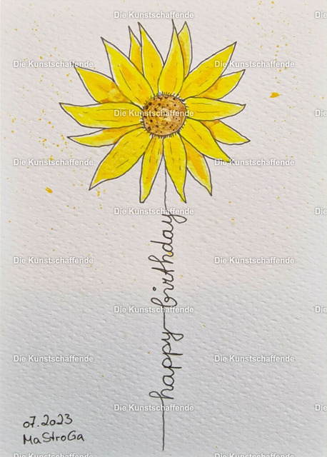 The ArtCreator-121258 | Kunstdruck von handgemalter Postkarte. | Art print from hand painted postcard. - Realisiert mit Pictrs.com