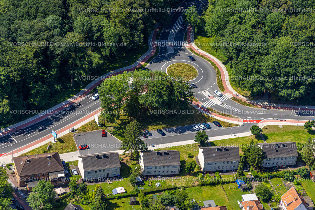 Hamm240705974 | Luftbild, Kreisverkehr Hammer Straße und Bülowstraße, nahe Autohaus Potthoff, Bockum-Hövel, Hamm, Ruhrgebiet, Nordrhein-Westfalen, Deutschland