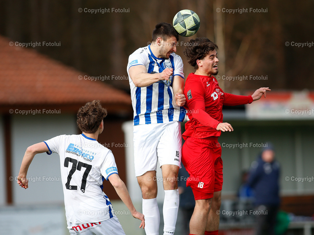 A_LUI_28032026_22 | SPORT,FUSSBALL, LT1 OOE LIGA ASKOE OEDT 1B-SV ZEBAU BAD ISCHL 28.03.2026 IM BILD:  GENTIAN LATIFI (OEDT1B) UND DEJAN KUKIC (BAD ISCHL) FOTO:FOTLUI 