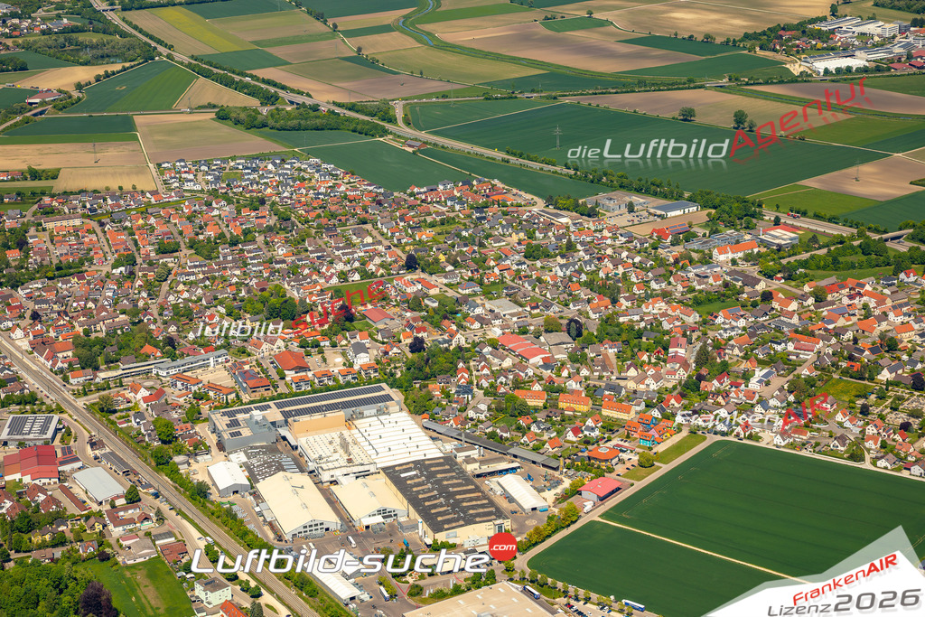 Asbach Asbach-Bäumenheim Bild- Das Luftbild wurde 2025 vom UL-Flugzeug heraus erstellt ( keine Drohnen Bilder! ) - Hochauflösende Luftaufnahme -Nicht vergleichbar mit Google Maps oder Satelittenbilder- Die Geschenkidee !Mit Lizenz und Bildrechte bestellbar
