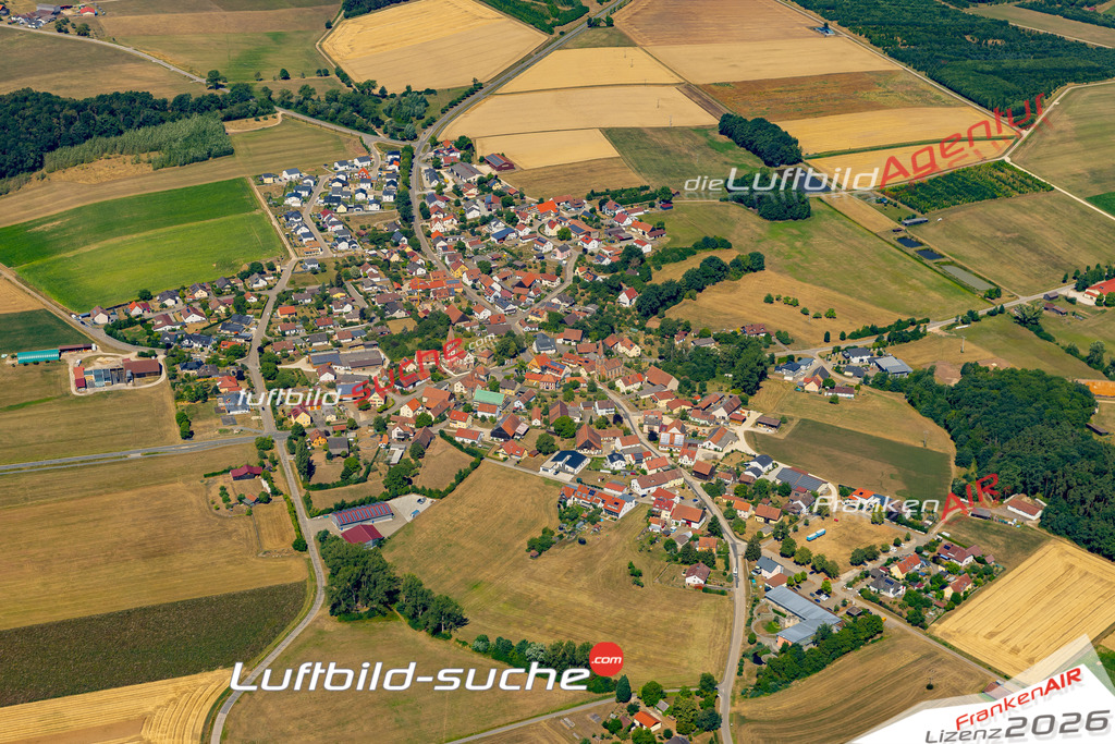 Die Luftaufnahme Ebenried - Allersberg wurde 2022 vom Flugzeug aus (keine Drohne) erstellt. Hohe Auflösung -für große Poster und Wandbilder geeignet - Garantiert!