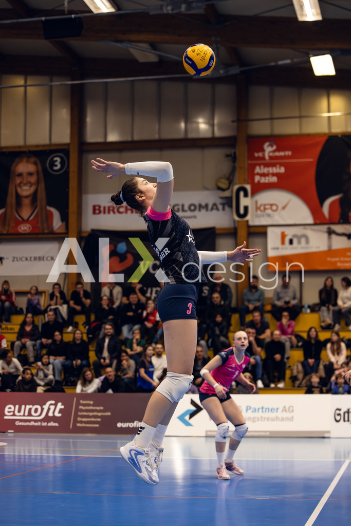 Volleyball I Frauen I Saison 2025-2026 I Volleyball NLA | Women I Round 14 I VC Kanti Schaffhausen - NLZ Volleyball Academy Zürich I 16.01.2026 | NLZ Volleyball Academy - 3 Marharyta Geiko (UKR) – Diagonalangriff - Realisiert mit Pictrs.com