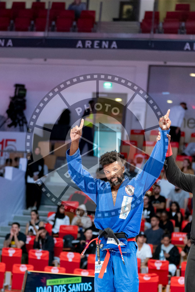20231106PBB1078 | Fighters compete during the AJP World Master Championship in the Mubadala Arena in Abu Dhabi, Arab United Emirates, on November 6, 2023.