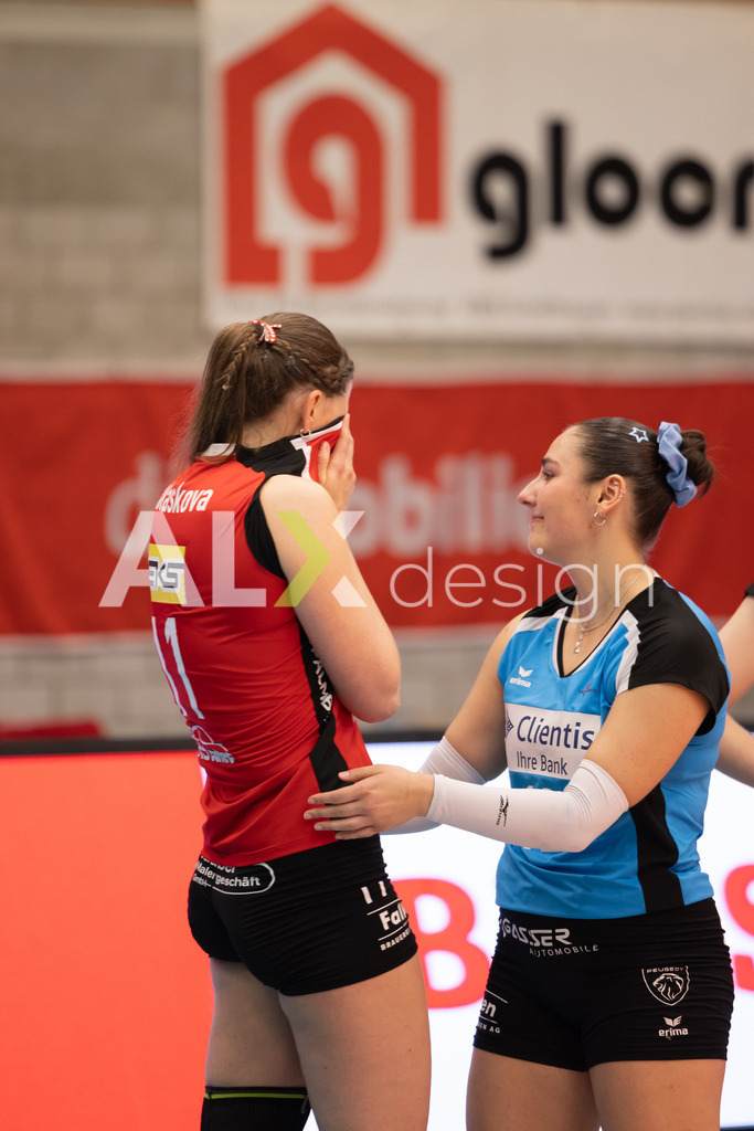 Volleyball I Frauen I Saison 2025-2026 I Volleyball NLA | Women I  Playoffs Finals 2/5 I  VC Kanti Schaffhausen - viteos NUC I  10.04.2026 | 11 Kateřina Holásková (CZ) (VC Kanti Schaffhausen) – Mitte - Realisiert mit Pictrs.com