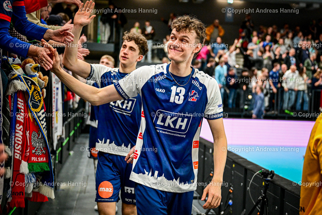 Volleyball I Herren I Saison 2024-2025 I Champions League Volley I 4th Round Leg 4  CLVM 84 I SVG Lüneburg - Levski SOFIA I 18.12.2024 | a-hannig - Realisiert mit Pictrs.com