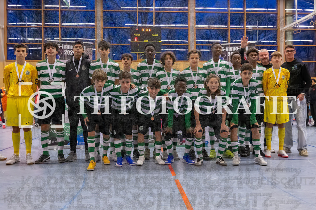 GER, Teamfoto, Fussball, U14 Hallenturnier, PS-Immo-Cup 2026, 18.01.2026 | Sporting