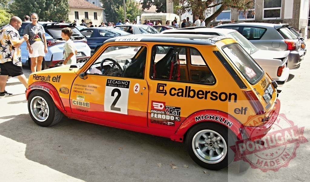 Renault 5 Turbo rally car showing classic motorsport heritage | Renault 5 Turbo rally car displaying Calberson livery and racing number two - Realized with Pictrs.com
