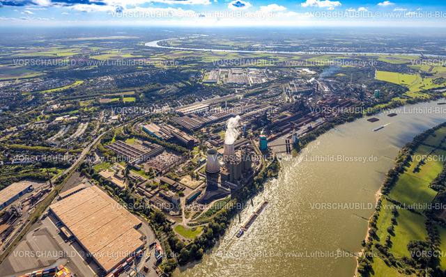 Duisburg241002759 | Luftbild, Hüttenwerke Krupp Mannesmann GmbH HKM am Fluss Rhein, Hüttenheim, Duisburg, Ruhrgebiet, Nordrhein-Westfalen, Deutschland, Duisburg-S