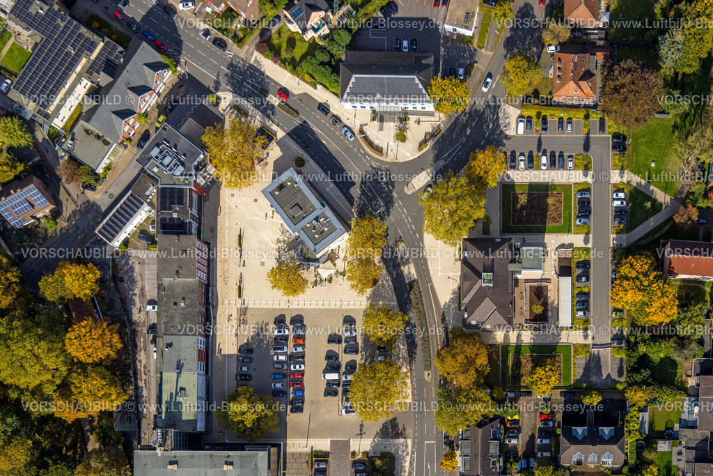 Hamm241008592 | Luftbild, Heessener Markt an der  Amtsstraße, Bürgeramt Heessen Kommunalverwaltung, Stadtbezirk Heessen, Hamm, Ruhrgebiet, Nordrhein-Westfalen, Deutschland