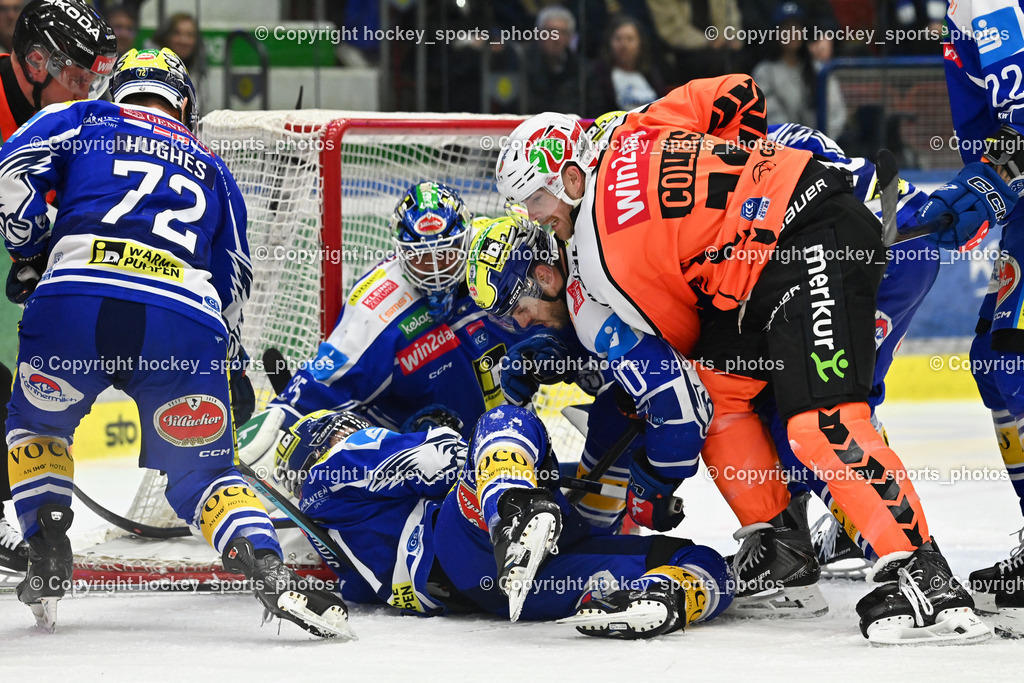 EC IDM WÄRMEPUMPEN VSV vs. MOSER MEDICAL GRAZ99ERS | #72 John Hughes EC VSV, #35 Joe Cannata EC VSV, #71 Steven Strong EC VSV, #10 Chris Collins Graz 99ers, #22 Nikita Scherbak EC VSV, EC IDM WÄRMEPUMPEN VSV vs. MOSER MEDICAL GRAZ99ERS, EC IDM WÄRMEPUMPEN VSV vs. MOSER MEDICAL GRAZ99ERS am 12.03.2026 in Villach (Stadthalle Villach), Austria, (Photo by Bernd Stefan)