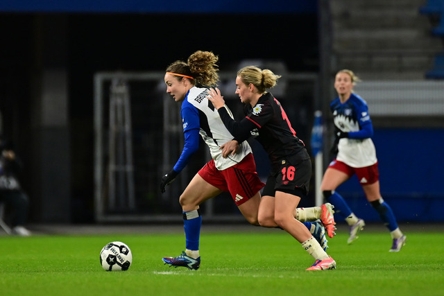 Fußball I Frauen I Saison 2025-2026 I DFB-Pokal I Achtelfinale I Hamburger SV - Bayer 04 Leverkusen I 16284 | Der Sportfotograf. - Realisiert mit Pictrs.com