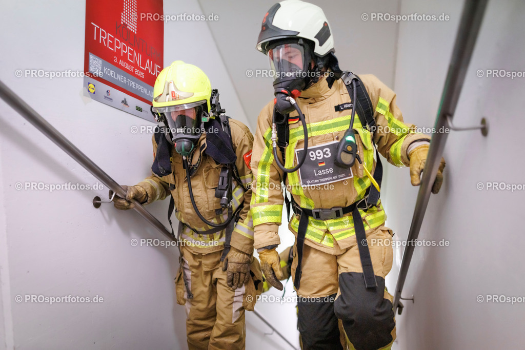 KölnTurm Treppenlauf; Köln, 03.08.2025 | Impressionen vom KölnTurm Treppenlauf am 03.08.2025 in Köln (Nordrhein-Westfalen). 