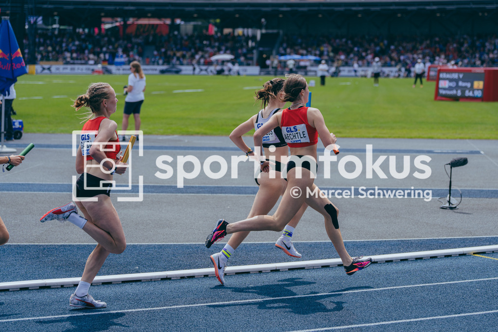 Deutsche Meisterschaften der Frauen und Männer 2026 | Judit Aechtle, LG Region Karlsruhe, 3x800-Meter-Staffel, Deutsche Meisterschaften der Frauen und Männer 2026, Lohrheidestadion Bochum-Wattenscheid, 26.07.2026. Foto: Marcel Schwering / sportimfokus - Realisiert mit Pictrs.com