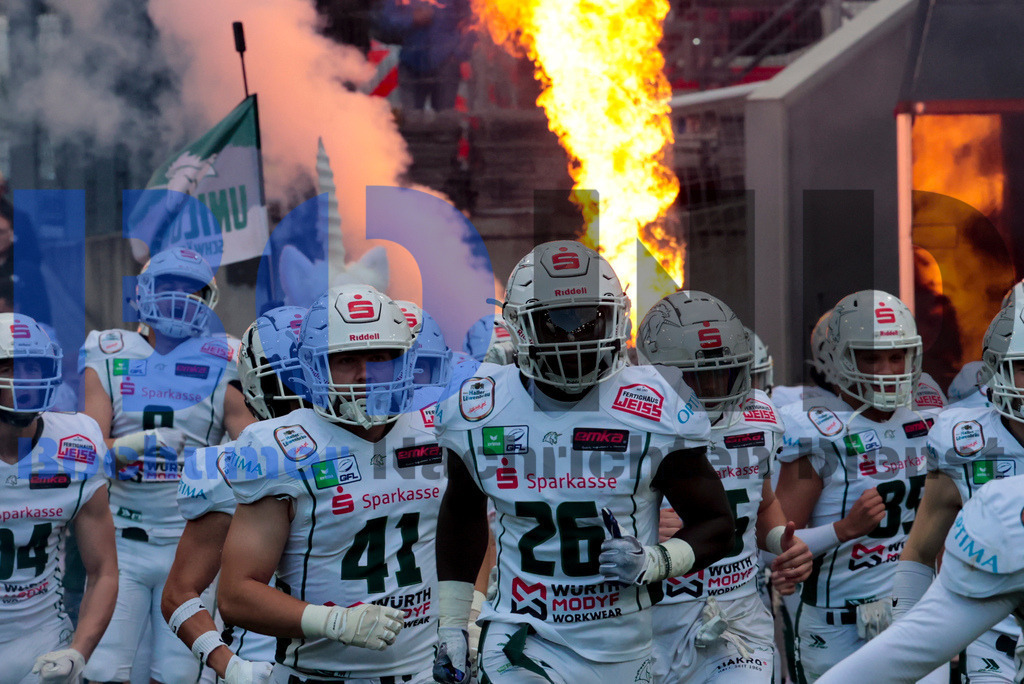  14.10.2023 - 
 | Sebastian Sendlak / Bochumer Nachrichtendienst (BOND) - GFL-Bowl 2023: Schwaebisch Hall Unicorns vs. Potsdam Royals - Realisiert mit Pictrs.com