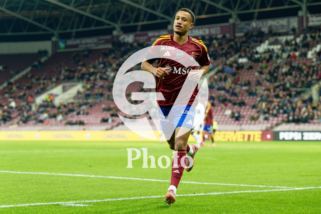Brack Super League - Servette FC v FC Lausanne-Sport | Lilian Njoh (14 Servette FC) portrait (headshot/close up)  during the Brack Super League match between Servette FC and FC Lausanne-Sport at Stade de Geneve in Geneva, Switzerland