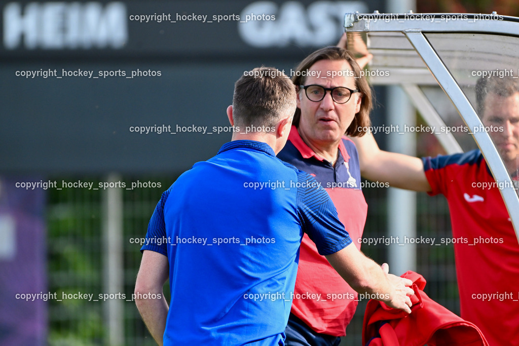 SAK vs. SK Treibach | Headcoach SAK Richard Huber, Headcoach SK Treibach Karl Schweighofer, SAK vs. SK Treibach, SAK vs. SK Treibach am 29.05.2024 in Klagenfurt (Sportpark Welzenegg), Austria, (Photo by Bernd Stefan)