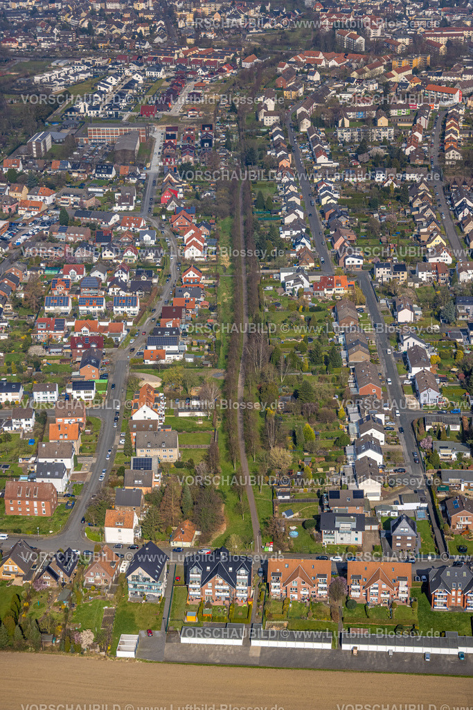 Hamm240306619 | Luftbild, Wohngebiet entlang des Erika-Salomon-Weg, Baumallee, Mitte, Hamm, Ruhrgebiet, Nordrhein-Westfalen, Deutschland