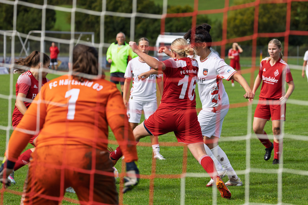 HÄRFCH_250914_7391 | FC Härtsfeld 03 vs. 1.FC Heidenheim 1846 II, Fußball, Frauen, Bezirksliga, 2025/2026, 1. Spieltag, 14.09.2025 in Dischingen(Foto: Michael Bulling) - Realisiert mit Pictrs.com