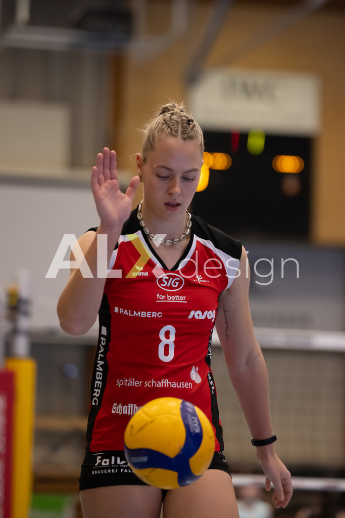 Volleyball I Frauen I Saison 2025-2026 I Volleyball NLA | Women I Round 16 I VC Kanti Schaffhausen - Viteos NUC I 31.01.2026 | 8 Lina-Marie Lieb (DE) (VC Kanti Schaffhausen) – Aussen - Realisiert mit Pictrs.com
