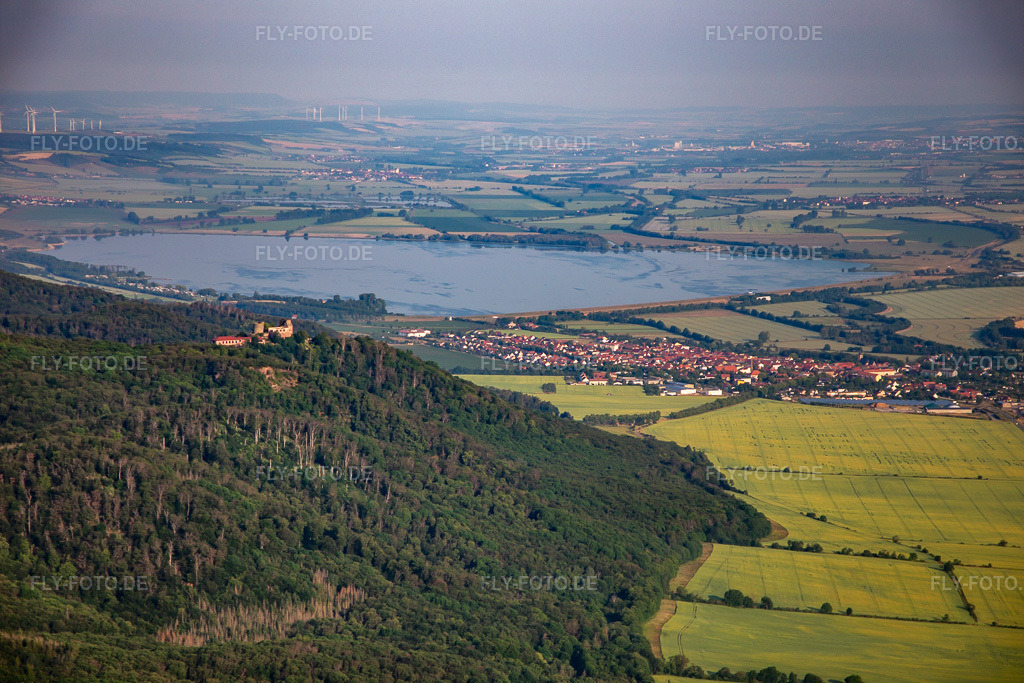 Luftbild: Talsperre Kelbra in Kelbra im Bundesland Sachsen-Anhalt in Deutschland. Foto: IMG_136711.jpg vom 18.06.2023 durch Werner Riehm/FLY-FOTO.de
