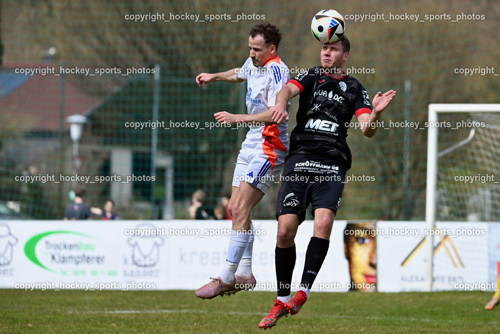 SV Rothenthurn vs. FC Dölsach | #19 Raphael Wibmer FC Dölsach, #27 Thomas Walker SV Rothenthurn, SV Rothenthurn vs. FC Dölsach, SV Rothenthurn vs. FC Dölsach am 04.04.2026 in Rothenthurn (Sportplatz Rothenthurn), Austria, (Photo by Bernd Stefan)