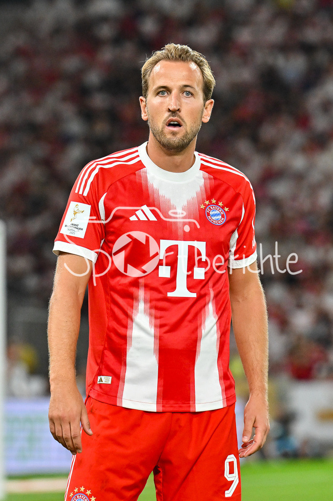 VfB Stuttgart - FC Bayern München | im Bild Harry KANE (FC Bayern Muenchen 9) / Einzelfoto / Freisteller / Franz-Beckenbauer Supercup: VfB Stuttgart - FC Bayern München; MHP Arena am 16.08.2025