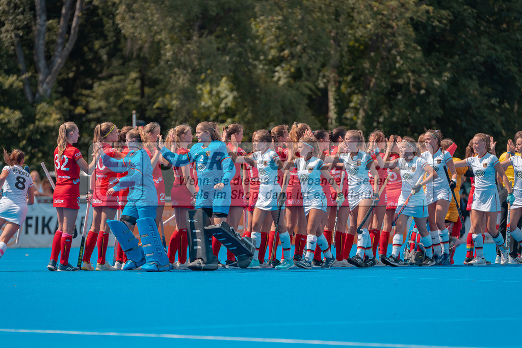 HK_20230712_101508 | Euro Hockey WU18 Belgium vs Germany Championship Girls &amp; Boys am 12.7.2023 CHTC , Krefeld ,