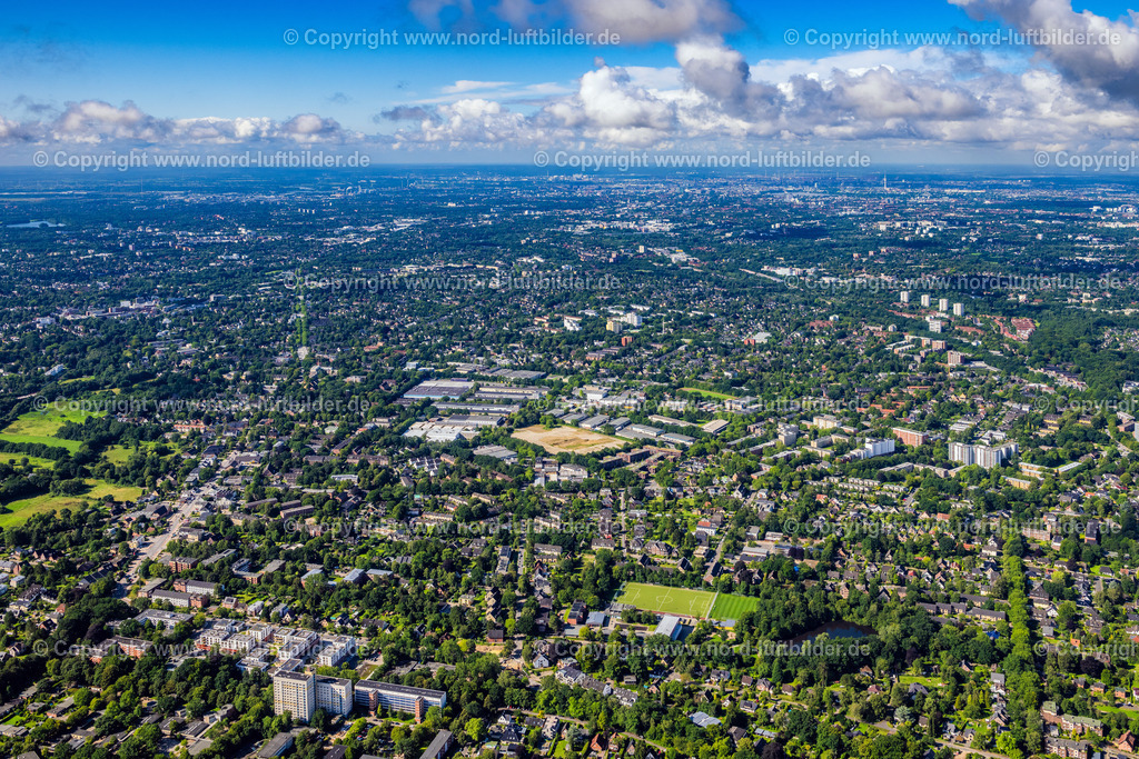 Hamburg_Meiendorf_Gewerbegebiet_Rahlstedt_ELS_1358050823 | HAMBURG 09.08.2023 Gewerbegebiet und Firmenansiedlung " Bargkoppelweg " in Hamburg, Deutschland. // Industrial estate and company settlement " Bargkoppelweg " in Hamburg, Germany. Foto: Martin Elsen