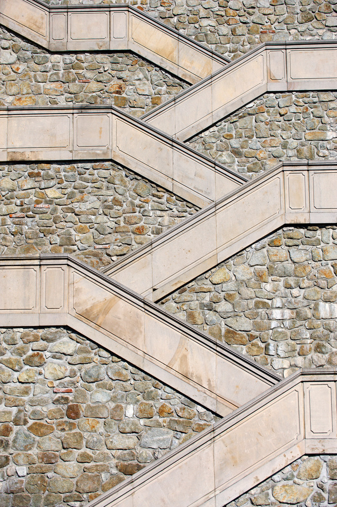 Stiegenaufgang | Bratislava, Slowakei - March 03, 2012: Stiegenaufgang. - Realisiert mit Pictrs.com