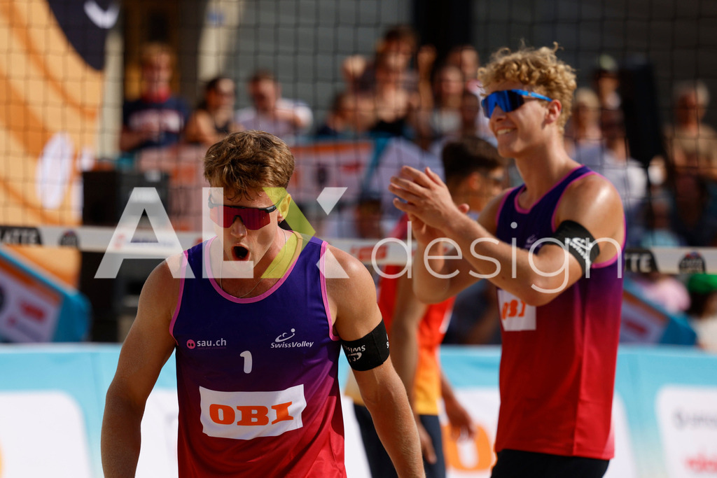 Obi BeachTour 2026 - Basel | BASEL, SWITZERLAND - JULY 19: FLORIAN BREER (SUI) during the Obi BeachTour 2026 match between DILLIER / FLÜCKIGER (SUI) and BREER / KÄLIN (SUI) at Barfüsserplatz on July 19, 2026 in Basel, Switzerland. - Realisiert mit Pictrs.com
