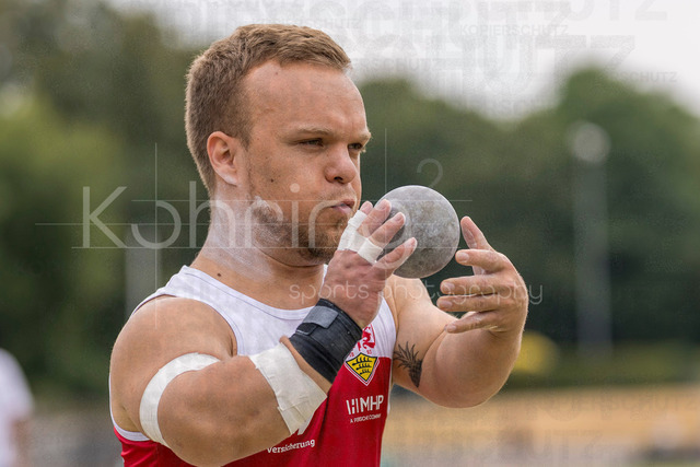 Para Heimspiel 7.0; Leverkusen, 18.07.2026 | LEVERKUSEN, GERMANY - JULY 18, 2026 : Niko Kappel (GER/VfB Stuttgart 1893) competing in the shot put during the Para Heimspiel 7.0 at Fritz Jacobi Sports Complex on July 18, 2026 in Leverkusen, Germany.