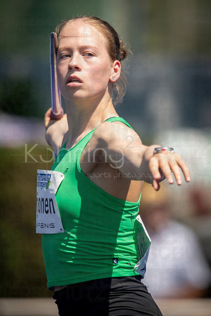 Multisport Event; Ratingen, 28.06.2026 | RATINGEN, GERMANY - JUNE 28, 2026 : Enni Virjonen (FIN / Finland) competing in the heptathlon’s javelin throw during the Multisport Event at Stadion Ratingen on June 28, 2026 in Ratingen, Germany.