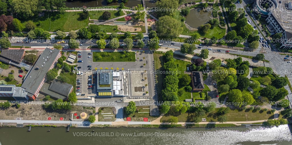 Hamm240506173 | Luftbild, R-Cafe Hamm, Gymnasium Hammonense, Datteln-Hamm-Kanal, Kanalkante, Ruderzentrum, Hamm, Ruhrgebiet, Nordrhein-Westfalen, Deutschland
