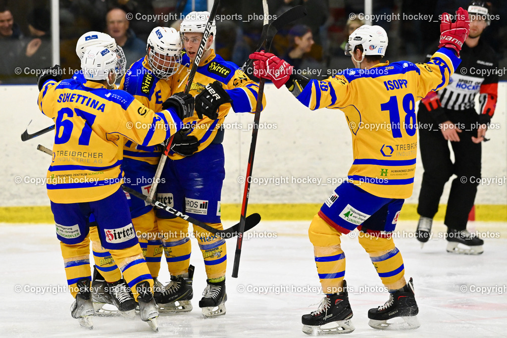  EHC Althofen vs. ESC Steindorf 9.3.202 | Jubel EHC Althofen Mannschaft, #18 Isopp Maximilian, #12 Telsnig Lukas