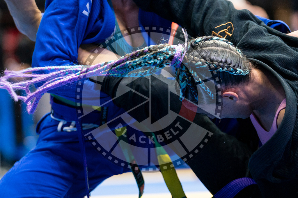 20240123PBB04865 | Fighters compete during the second day of the IBJJF European Championship in Paris, France, on January 23, 2024.