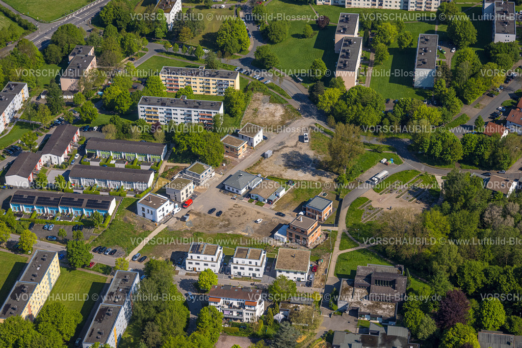 Arnsberg230500266 | Luftbild, Baustelle mit Neubau Moosfelder Ring, am Courage Park, Neheim, Arnsberg, Sauerland, Nordrhein-Westfalen, Deutschland