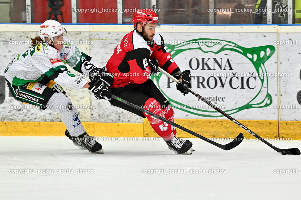 HDD Jesenice vs. EC Bregenzerwald 30.9.2022 | #66 Metzler Manuel, #91 Jezovsek Zan