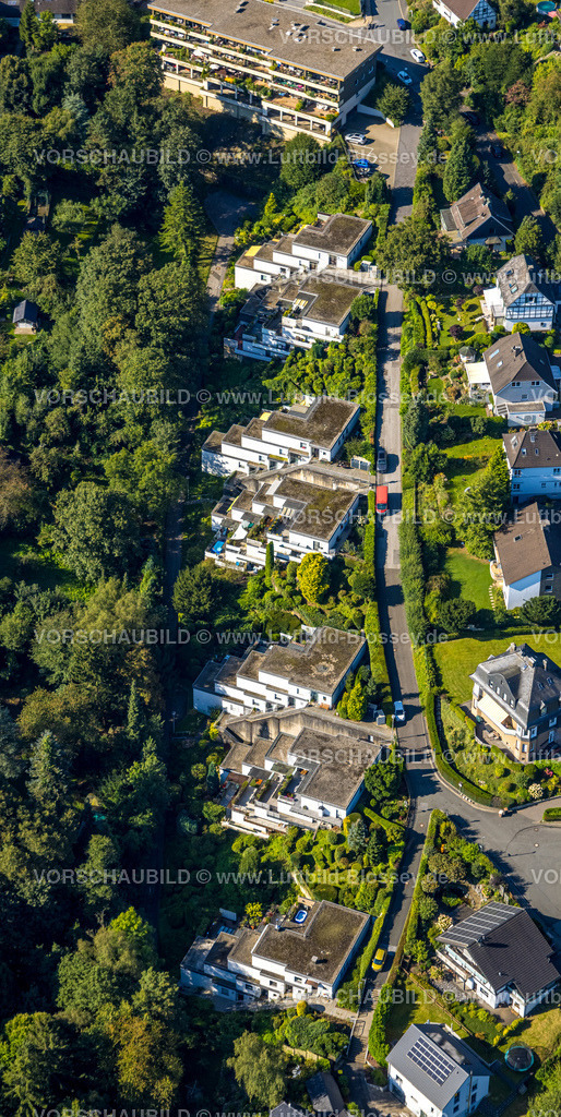 Velbert240811657Langenberg | Luftbild, Terrassenhäuser Wohnhäuser an der Benderstraße, Langenberg, Velbert, Ruhrgebiet, Nordrhein-Westfalen, Deutschland