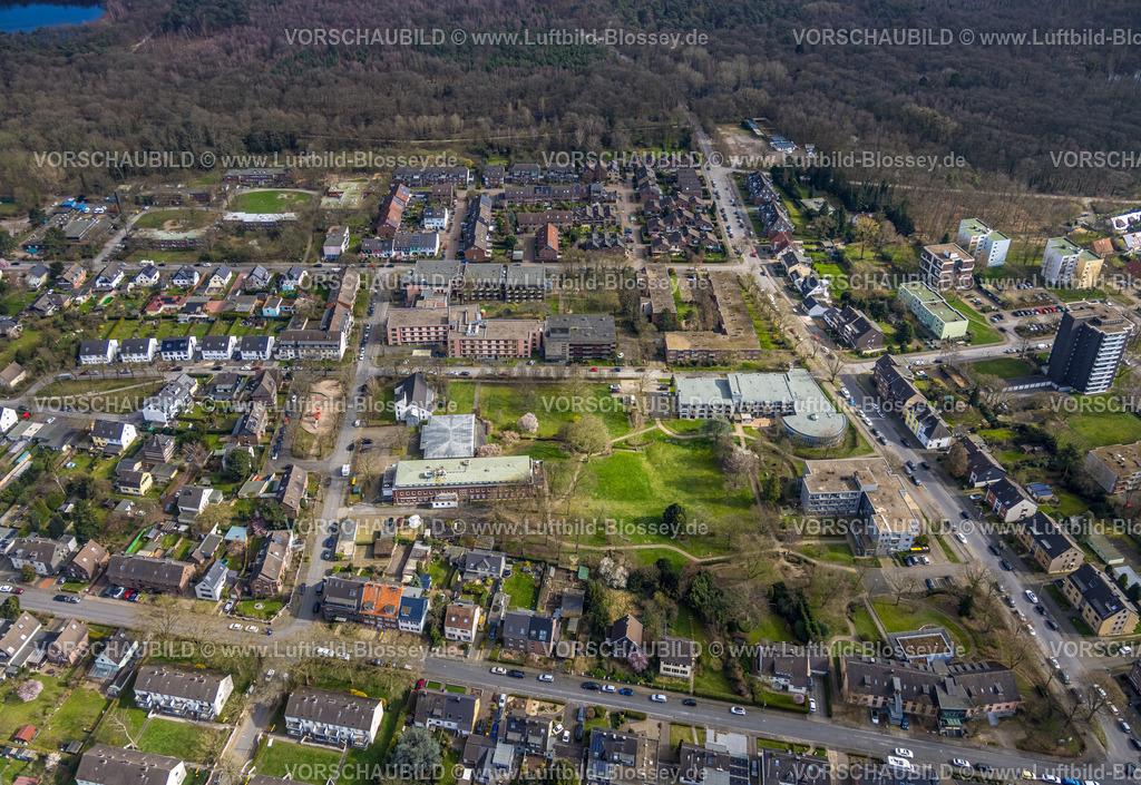Duisburg240302629 | Luftbild, Fliedner Pflege und Wohnen am Park, Altenheim und AltenWohnanlage, Wohngebiet Mietshäuser, Großenbaum, Duisburg, Ruhrgebiet, Nordrhein-Westfalen, Deutschland, Duisburg-S