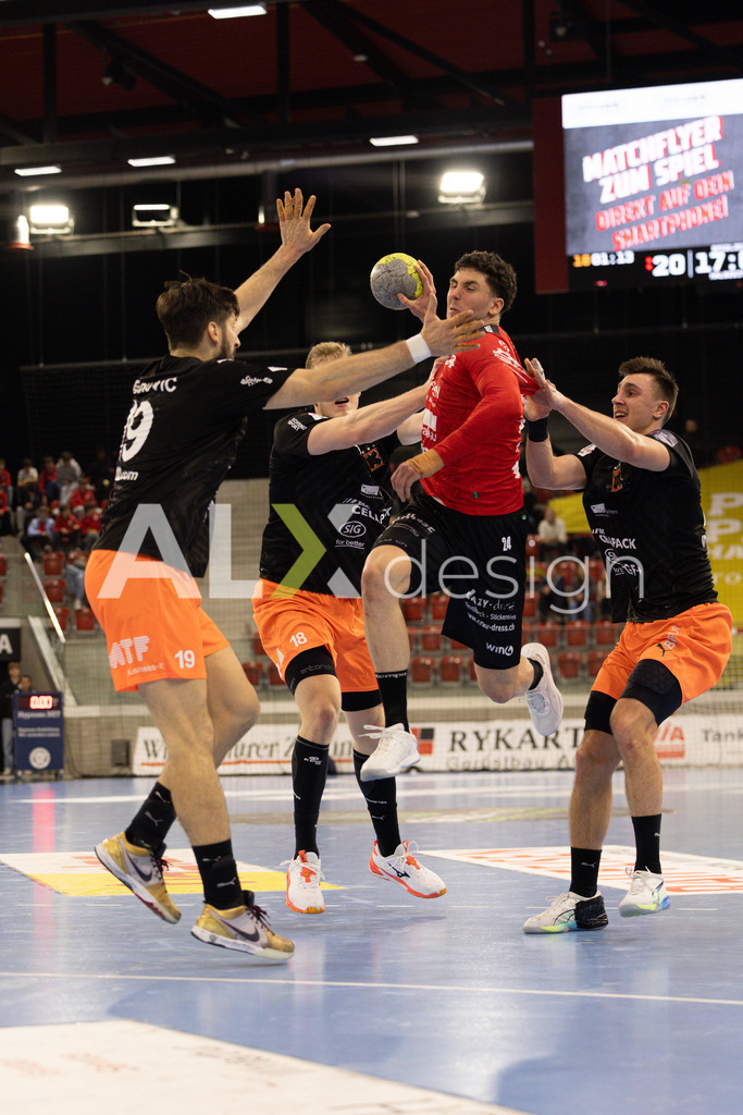 Handballen I Herren I Saison 2025-2026 I Quickline Handball League 2026 | Men I 18. Spieltag I Pfade Winterthur - Kadetten Schaffhausen I 20.12.2025 | 24 Mehdi Ben Romdhane (Pfadi Winterthur) – Rückraum mitte - Realisiert mit Pictrs.com