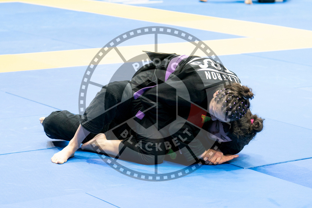 20240124PBB04366 | Fighters compete during the second day of the IBJJF European Championship in Paris, France, on January 24, 2024.