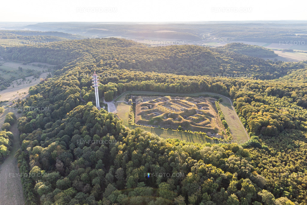 Aerial view: Fragments of the citadel fortification 