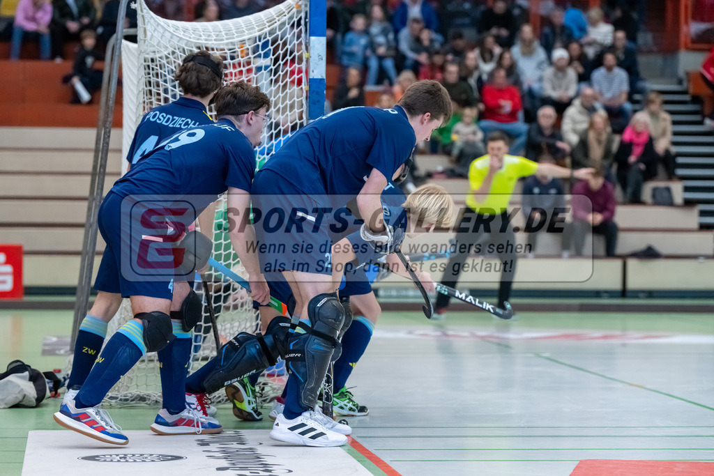 HK_20250118_101792 | 1/4 Finale 1. Bundesliga Halle Herren Crefelder HTC - Zehlendorfer Wespen am 18.1.2025 Halle Glockenspitz, Krefeld ,