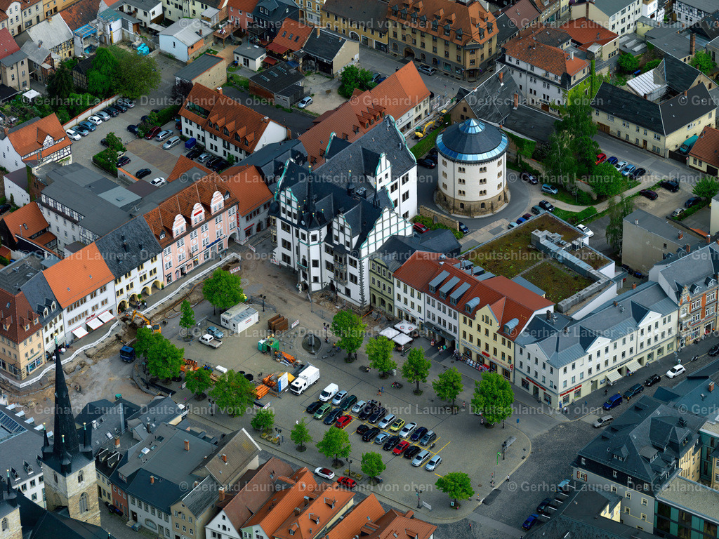 3201424 | Rathaus mit Hutschachtel, Saalfeld/Saale