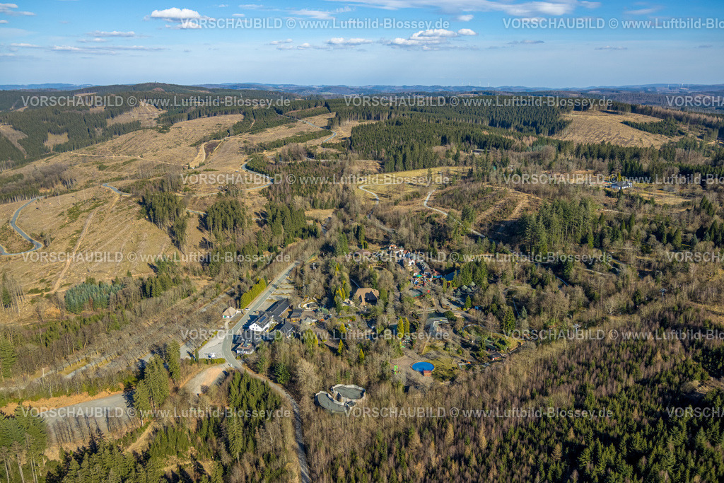Kirchhundem250308701Rinsecke_PanoramaPark | Luftbild, Panorama Park Sauerland, Freizeitpark mit Attraktionen, Rinsecke, Kirchhundem, Sauerland, Nordrhein-Westfalen, Deutschland
