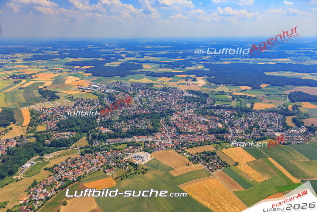 Luftbild von  Rosstal - Luftaufnahme wurde 2017 von https://frankenair.de mittels Flugzeug (keine Drohne) erstellt - die Geschenkidee